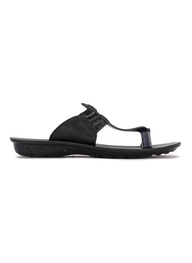 PARAGON PUK2230G Slippers for Men | Comfortable, Breathable & Durable Sandals with Soft Cushioned Footbed | Easy Wear Slip On | Ideal for Outdoor Use Black
