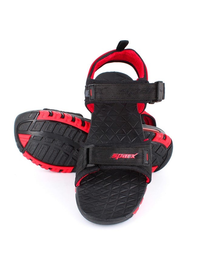 Sparx mens SS 520 | Latest, Daily Use, Stylish Floaters | Red Sport Sandal - 9 UK (SS 520)