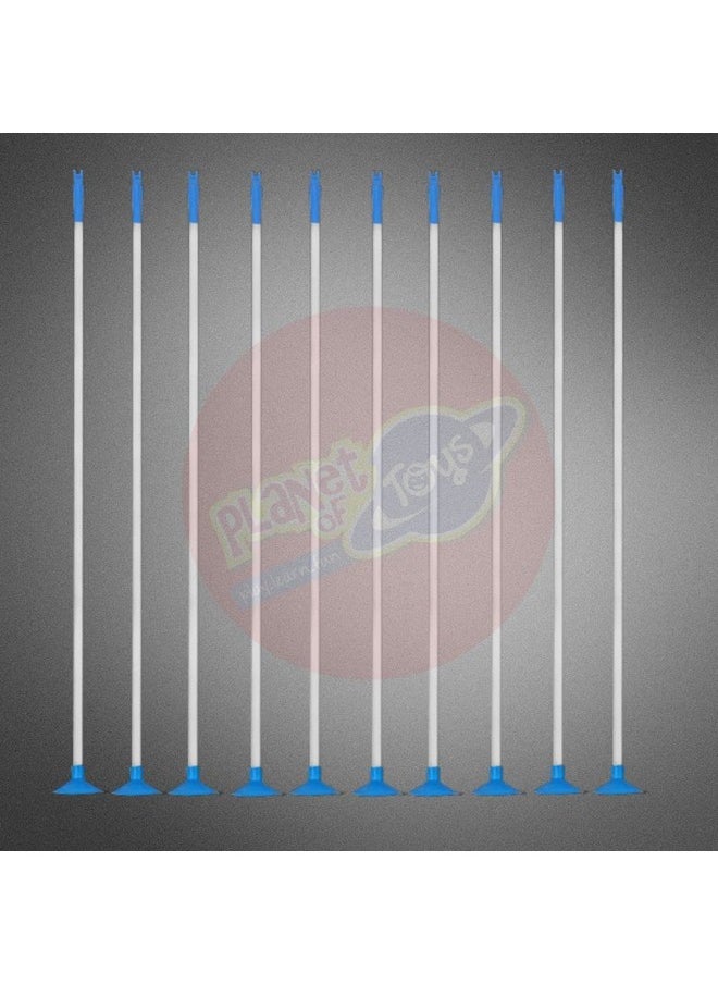 Planet Of Toys 10 Arrows for Archery Set for Kids (10 Spare Arrow) Outdoor/Indoor Target Game for Kids - (Blue)