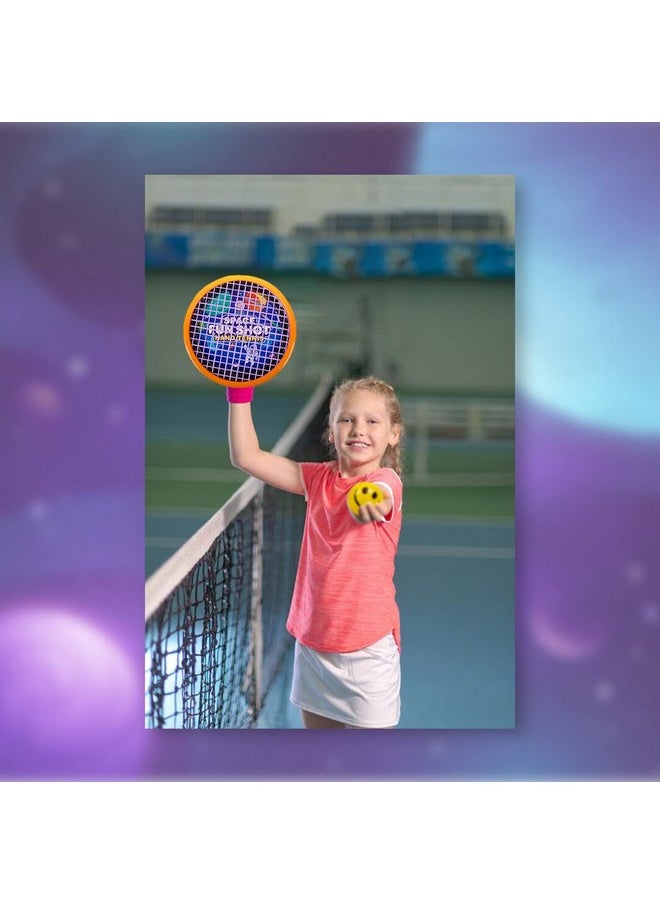 Ratna's Fun Shot Hand Tennis Sporty Game for Kids to Play Tennis with Racquets Getting Fixed on Your Palm (Space)
