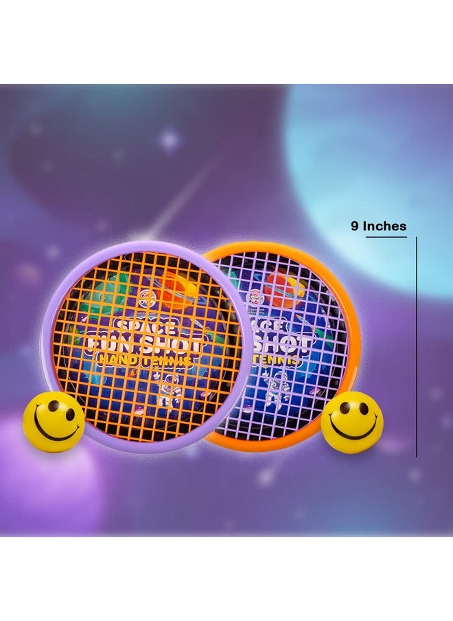 Ratna's Fun Shot Hand Tennis Sporty Game for Kids to Play Tennis with Racquets Getting Fixed on Your Palm (Space)