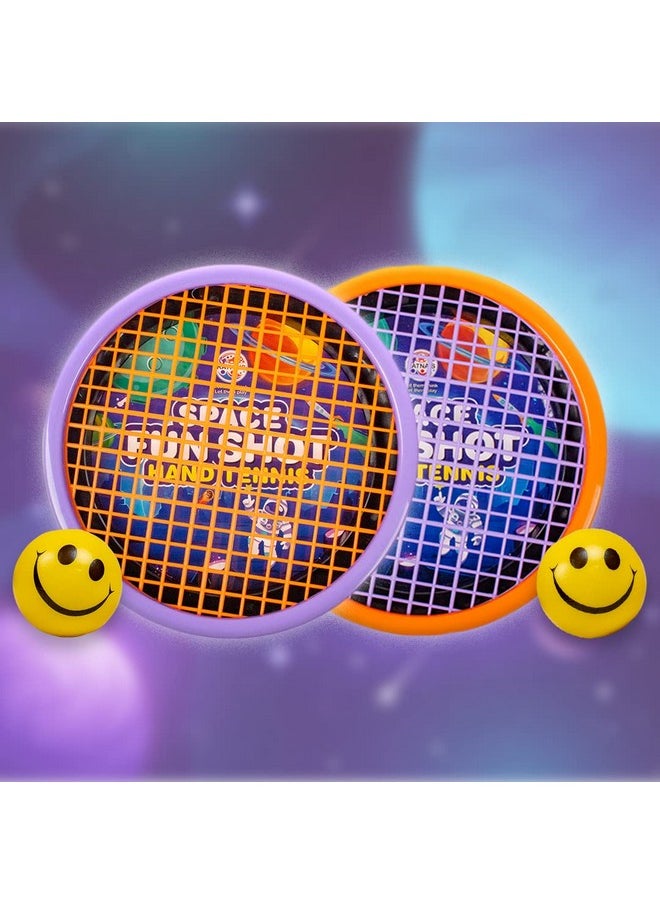 Ratna's Fun Shot Hand Tennis Sporty Game for Kids to Play Tennis with Racquets Getting Fixed on Your Palm (Space)