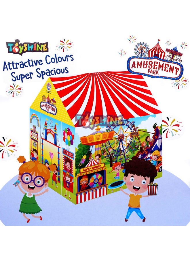 Toyshine Amusement Park Tent House, Play Tent for Kids, Pretend Playhouse, Made in India