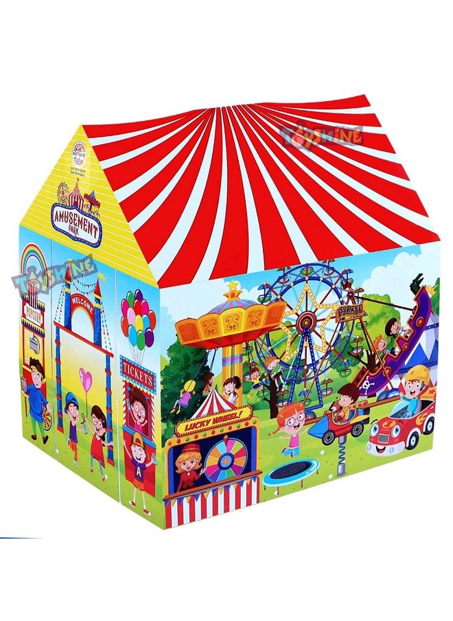Toyshine Amusement Park Tent House, Play Tent for Kids, Pretend Playhouse, Made in India