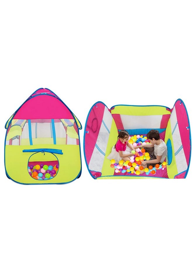 Itoys Peppa Pig Foldable Playhouse Tent For Kids- Big Pop-Up theme theme Play Tent For Toddler And Baby, Fill With Plastic Balls (Balls Not Included) (Peppa Pig Big Pop Up Tent, Multicolour)