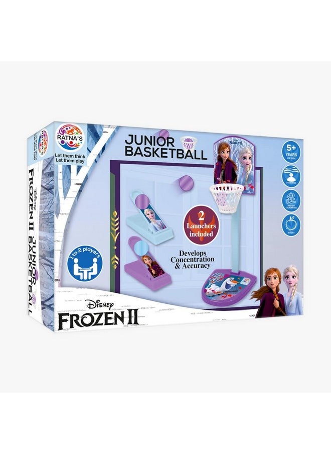 Ratna's Junior Basketball Frozen | Family Tabletop Indoor Game for 2 Players, Age 5+
