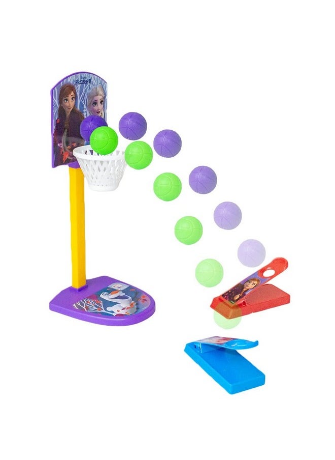 Ratna's Junior Basketball Frozen | Family Tabletop Indoor Game for 2 Players, Age 5+
