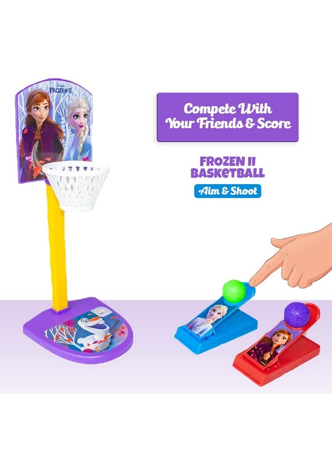 Ratna's Junior Basketball Frozen | Family Tabletop Indoor Game for 2 Players, Age 5+