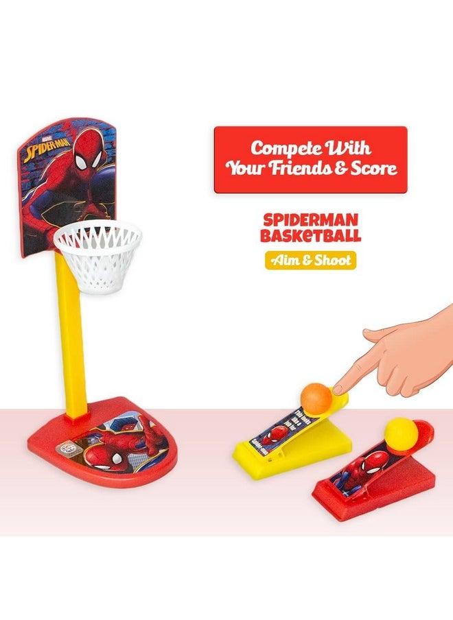 Ratna's Junior Basketball Spiderman | Family Tabletop Indoor Game for 2 Players Age 5 Year +
