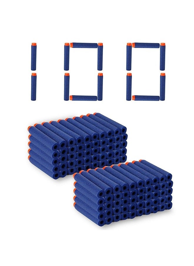 HOME BUY Foam Bullet Suction Bullets Darts for Toys Guns -Sticky Safe Bullets Compatible with N-Strike and Blaze Storm Blaster Guns (Pack of 100 Bullets)