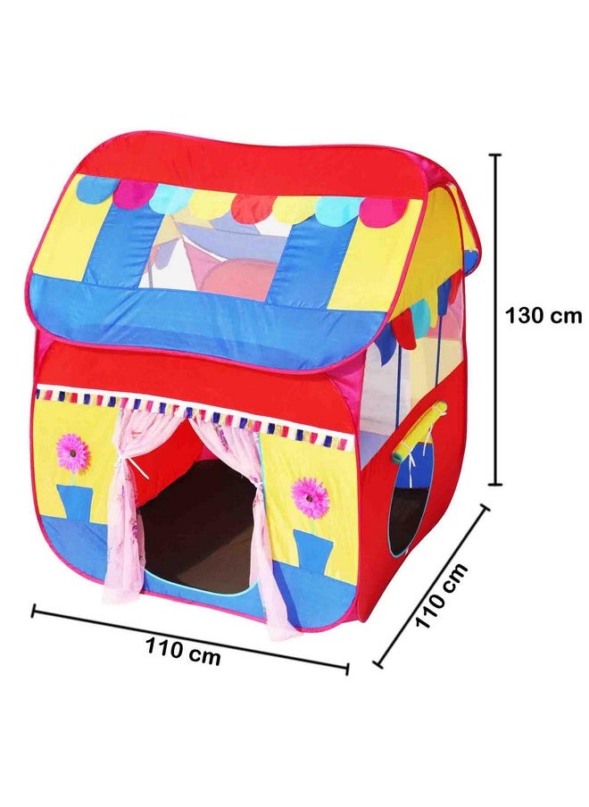 Homecute Foldable Pop Up Hut Type Kids Toys Jumbo Size Play Tent House for Boys and Girls. (Multi)