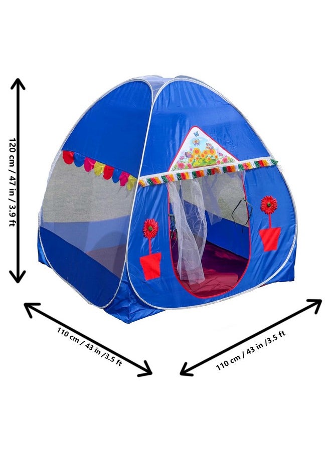 Homecute Igloo Type Foldable Popup Kid's Play Tent House (Window-Blue)