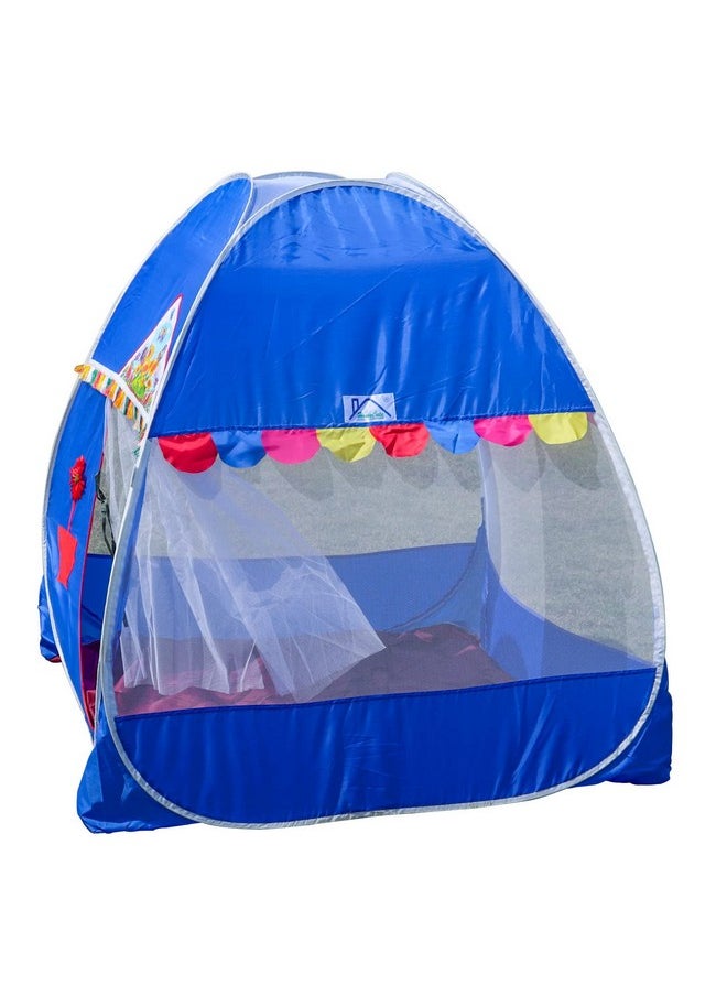 Homecute Igloo Type Foldable Popup Kid's Play Tent House (Window-Blue)