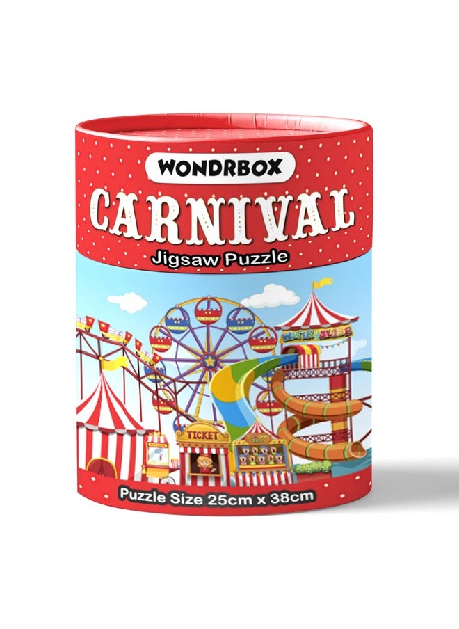 WONDRBOX 60 pcs Carnival Theme Jigsaw Puzzle Birthday Party Favor and Return Gifts for Kids Ages 5 6 7 8 9 10 11 12 Year Old Boys and Girls