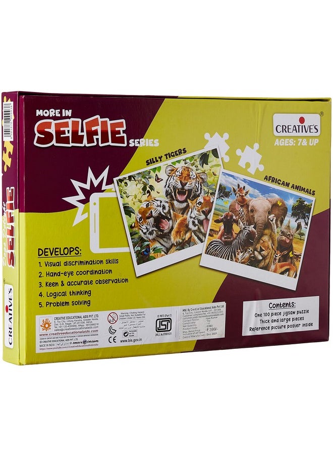 Creative's Dog Delight Selfie | Animal Puzzles | Jigsaw Puzzles for Kids | Eye-Hand Coordination Puzzles | 100 Pieces Puzzles | Ages 7 & Up