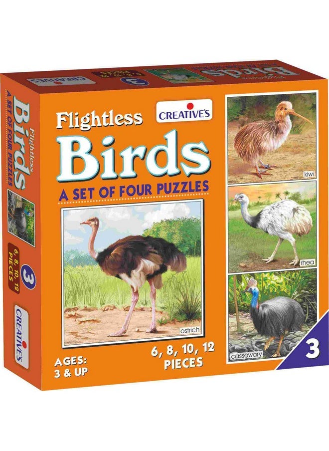 Creative's Birds Part-3 Jigsaw Puzzles | Kids Puzzles| Four Birds Puzzles | Toddler Puzzles |Fun Learning for Boys and Girls |Jigsaw Puzzles for Kids | 6 to 12 Pieces Puzzles for Kids |Ages 3 & up