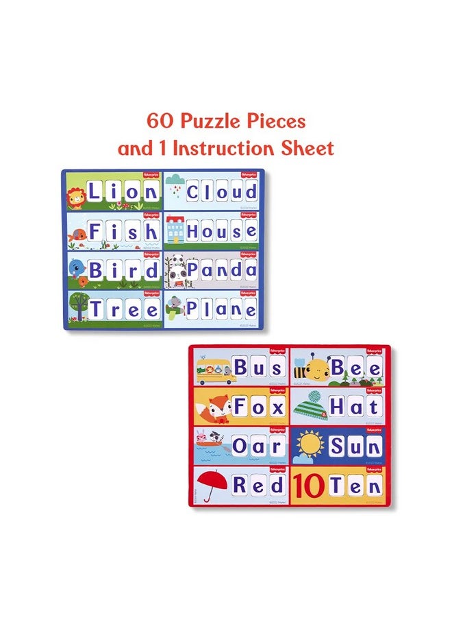 Fisher Price Fun with Alphabets Puzzles - 56 Pieces Alphabet Matching Puzzles for Kids Age 3 Years & Above - Learning and Development Puzzles - Fun & Learn with Colorful Puzzles