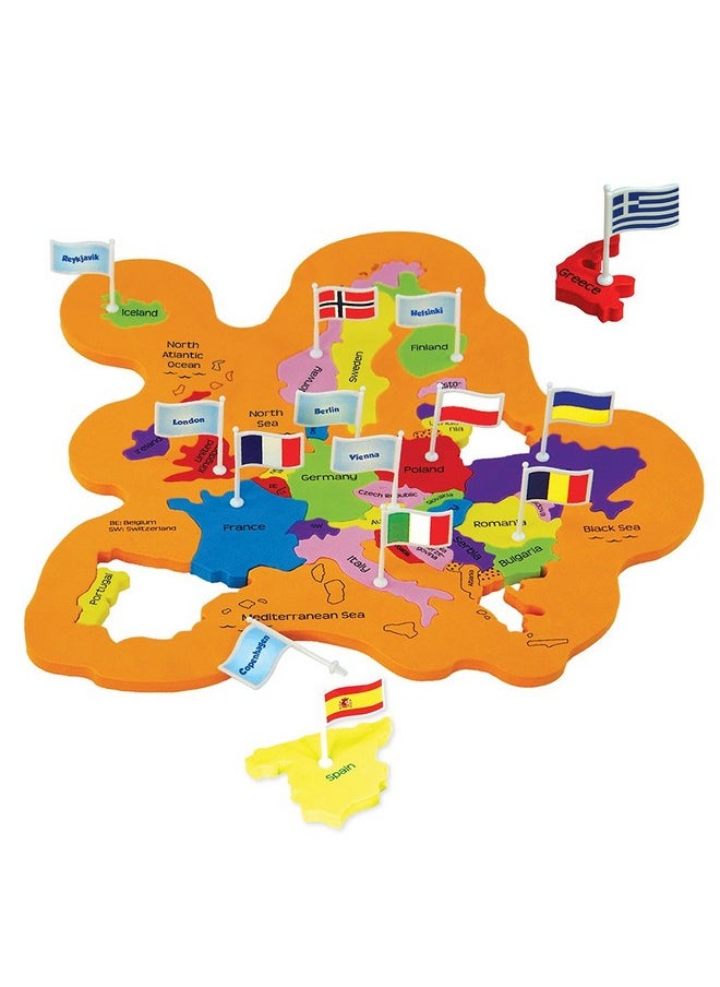 Imagimake : Mapology World With Flags & Capitals- With Country Shaped Pieces- Jigsaw Puzzle And Educational Toy For Boys And Girls Above 5 Years- Excellent Birthday Gift - 6 Pieces, Kid