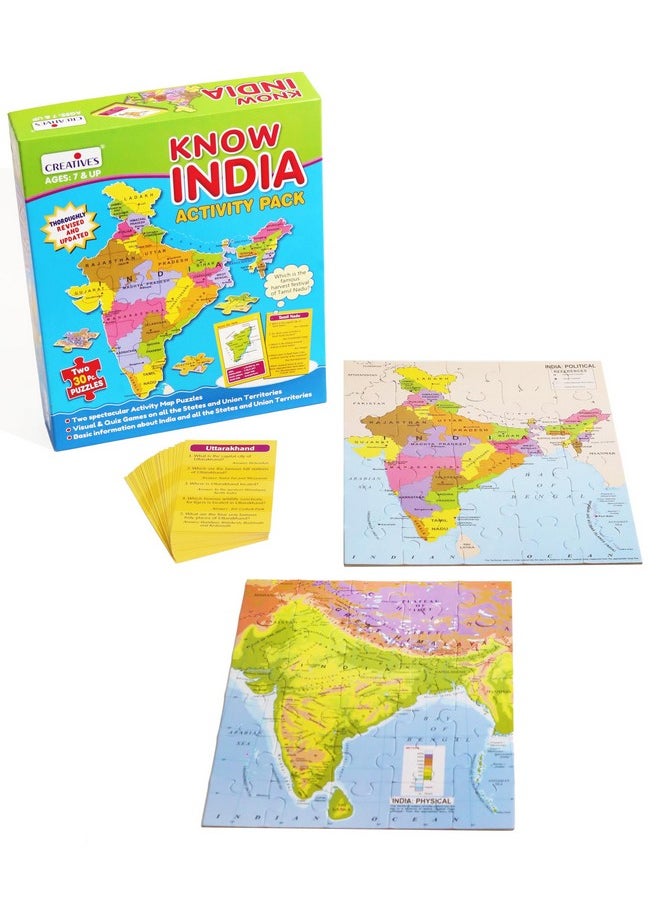 Creative’s Know India | Map Puzzles| Learning & Educational | Jigsaw Puzzles | Learning Games for Kids | Educational Puzzle Games | Geography Puzzles for Ages 7 & up