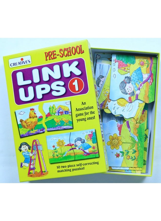 Creative Educational Aids P. Ltd. Kid Link Ups 1 Puzzle (Multi-Color, 20 Pieces)