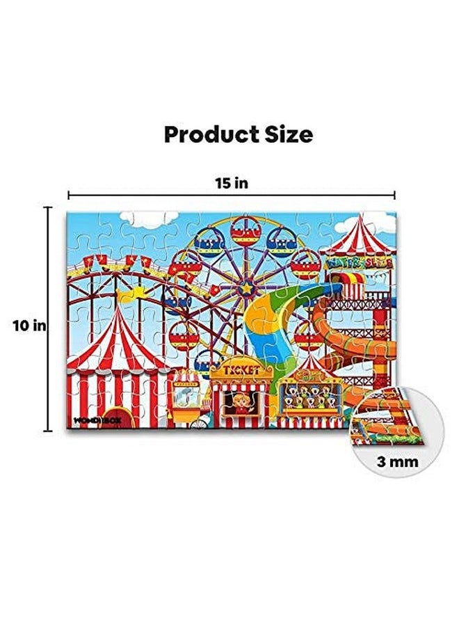 WONDRBOX 60 pcs Carnival Theme Jigsaw Puzzle Birthday Party Favor and Return Gifts for Kids Ages 5 6 7 8 9 10 11 12 Year Old Boys and Girls | Pack of 12