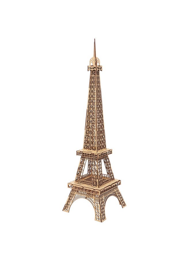 Webby DIY 3D Wooden Art & Craft Eiffel Tower Model Kit, Show Piece, Home & Office Table Decoration, Birthday Gift Puzzle Toy, 29 Pcs