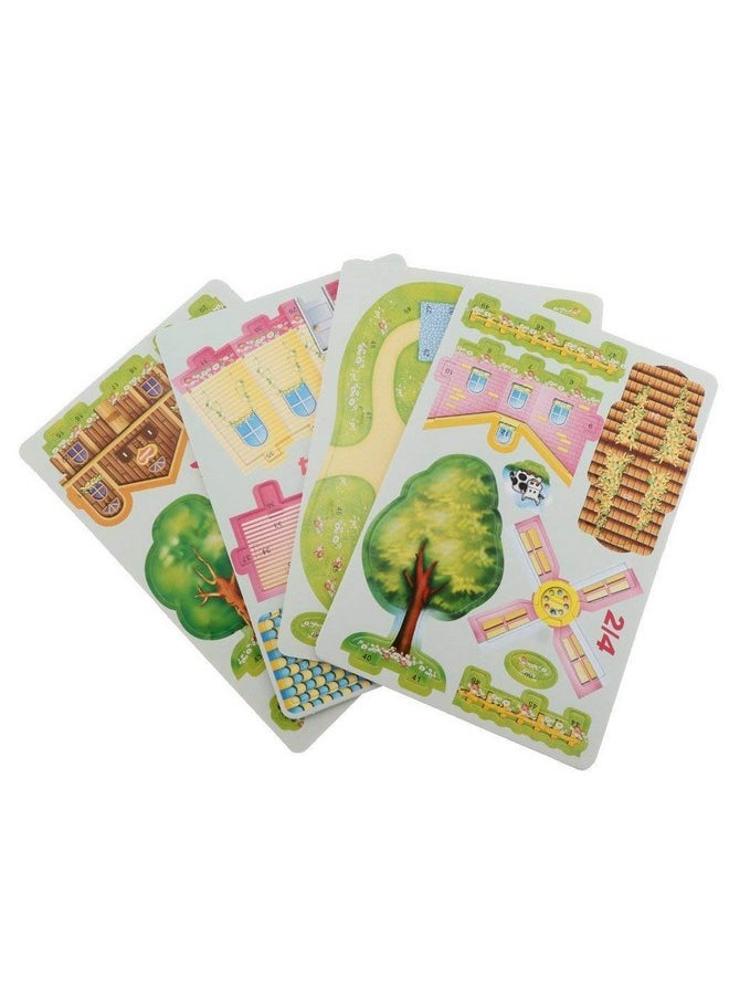 Webby Kid DIY Cozy Farm Building Model 3D Jigsaw Puzzle With Real Plant Eductaion Toy,38Pcs