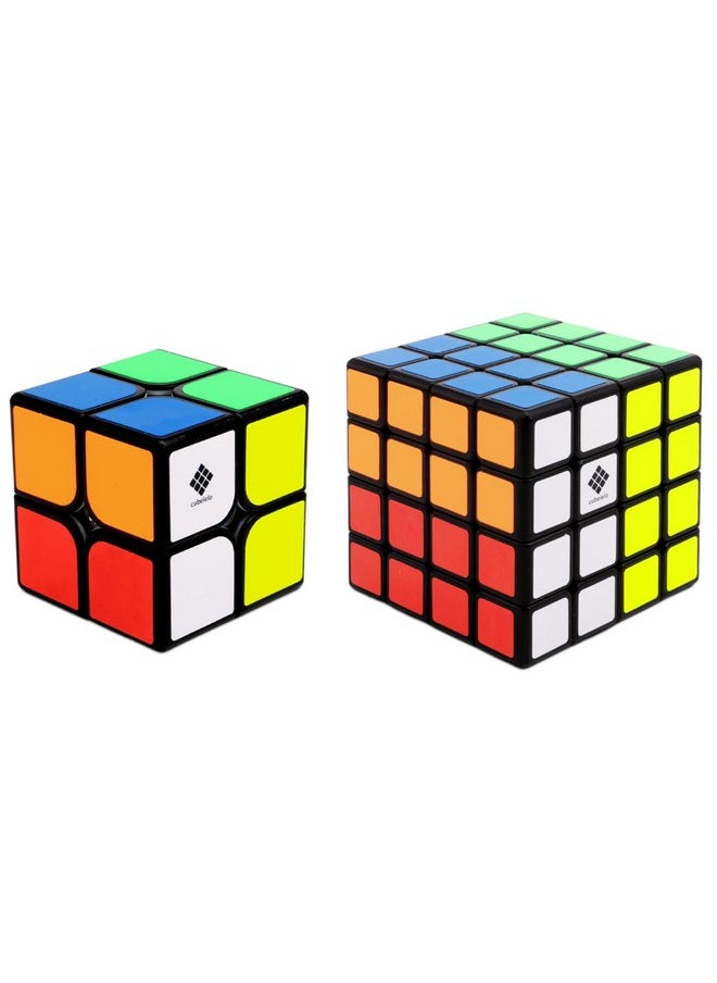 Cubelelo Drift 2x2 & 4x4 Black Gift Box | Smooth & Durable Puzzle Set for Enthusiasts and Beginners | Perfect for Kids & Adults, Ultimate Brain-Teasing Fun