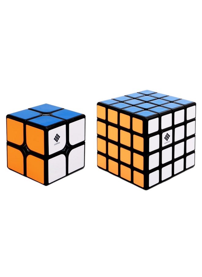 Cubelelo Drift 2x2 & 4x4 Black Gift Box | Smooth & Durable Puzzle Set for Enthusiasts and Beginners | Perfect for Kids & Adults, Ultimate Brain-Teasing Fun