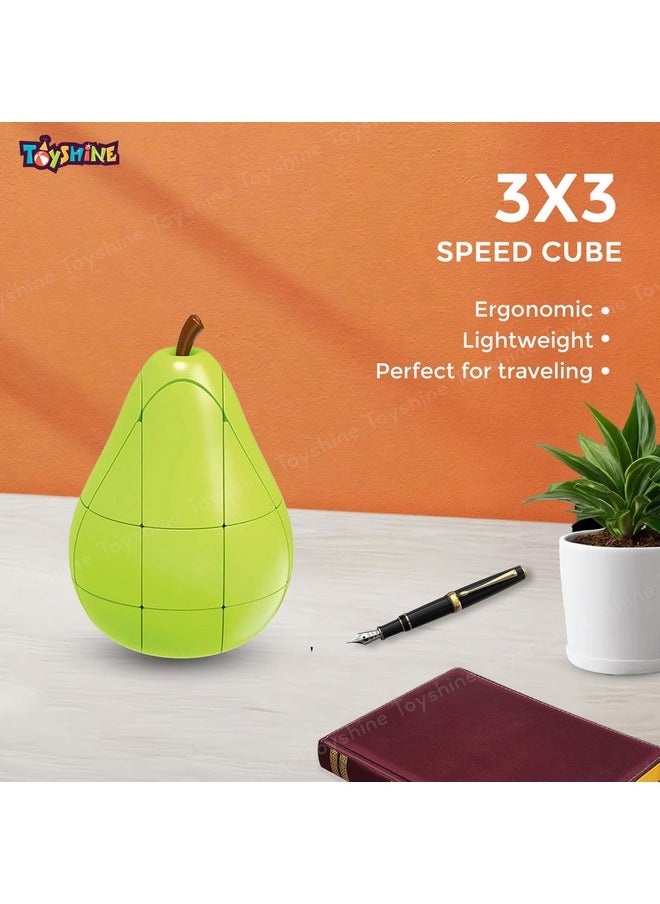 Toyshine Pear Shaped Magic Speed Cube 3x3, Stress Relief Toys for Adults & Children, Cube Educational Creative Puzzle Toys Gifts for Kids Boys Girls Age 3 +