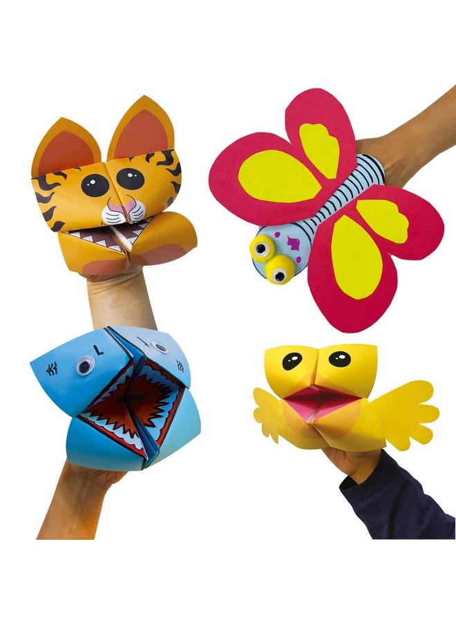 Webby DIY Hand Puppets Art and Craft Activity Kit | Hobby Kit | Decoration | School Projects | Craft Supply | Make 10 Hand Puppet | Return Gift for Kids
