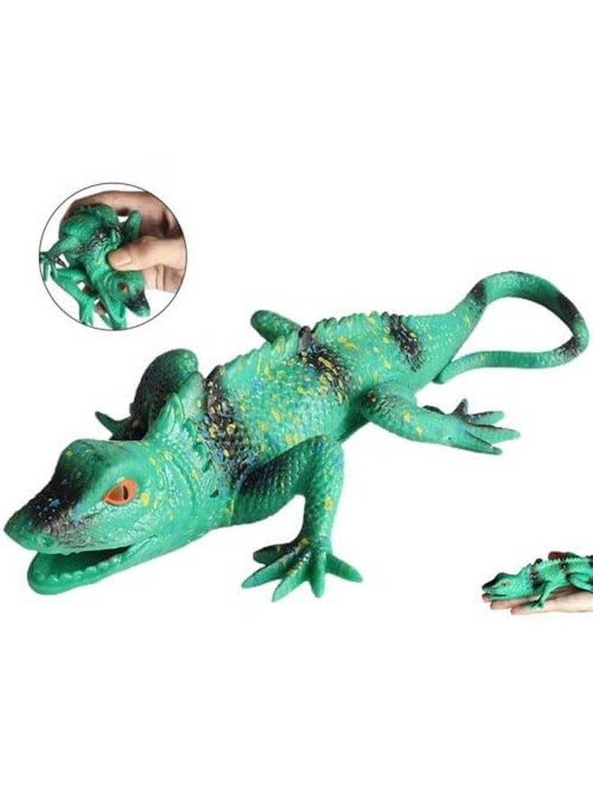 SUPER TOY Reptile Toy for Kids Realistic Gecko Lizard Figurine Rubber Animal Cold Blooded Lifelike Soft Prank Toys Educational Gift Boys Girls Props Toys