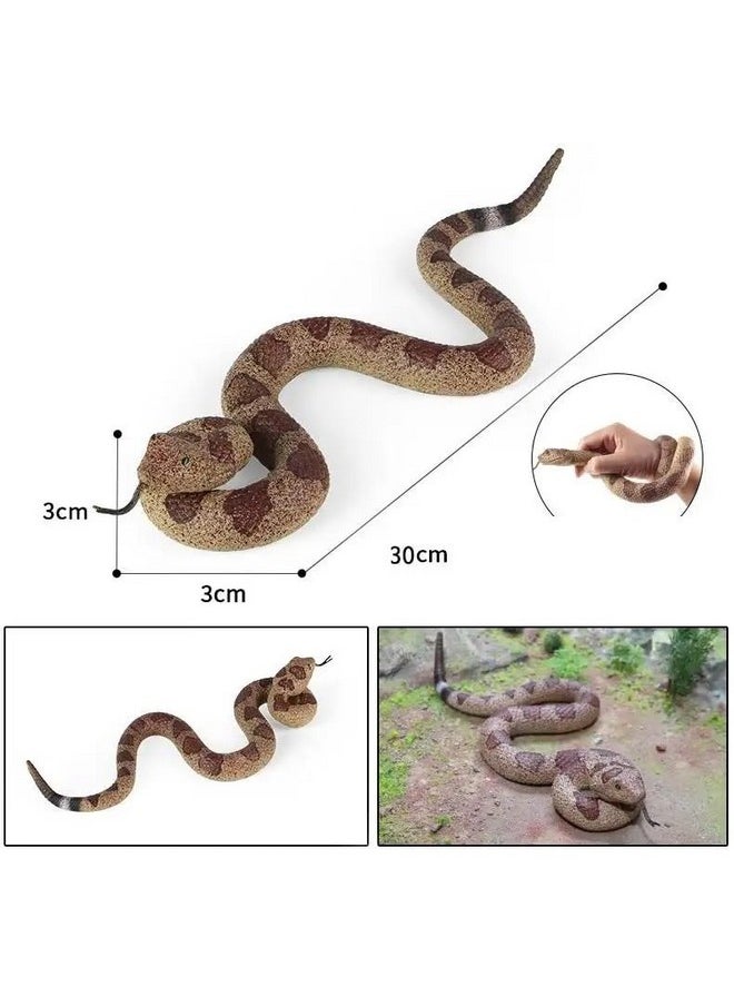SUPER TOY Snake Toy for Kids Realistic Rubber Snake Prank Toy Plastic Fake Snake for Fun Scary Toys for Pranks Durable Toy Snake for Outdoor Play Snake Toys for Parties and Decorations