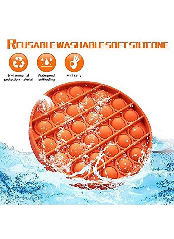 LIVYU LIFE Push pop Bubble Fidget Toy, Stress Relief and Anti-Anxiety Tools Sensory Toy for Autism to Relieve Stress for Kids and Adults (Octagonal-Yellow)