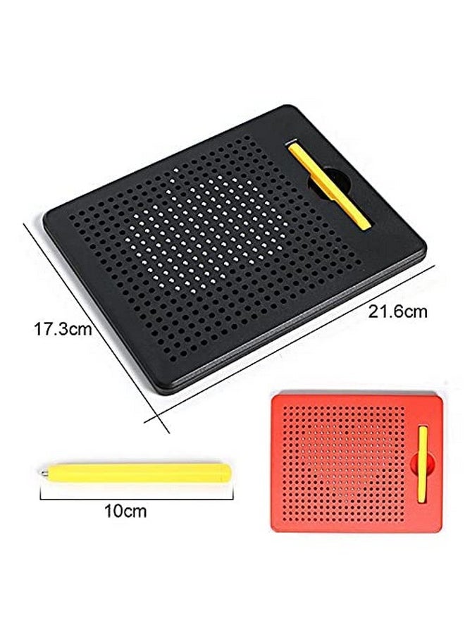 Famous Quality® Mag Drawing Pad Educational Toy - Magnetic Board Sketch Pad for Kids, Draw Freely Magnetic Doodle Pad with Metal Balls for 3+ Kids, (Pack of 1, Multicolor)