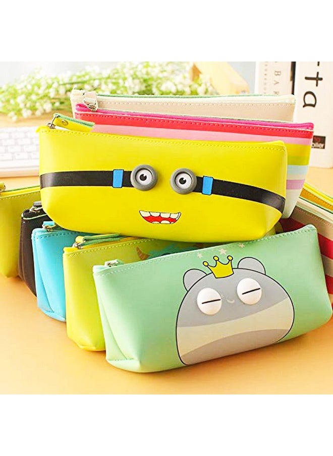 PARTEET 6 Pcs Return Gifts Birthday Party For Kids - Soft School Pencil Pouch Stationary Case Box | Birthday Party Return Gift For Children,Multicolor