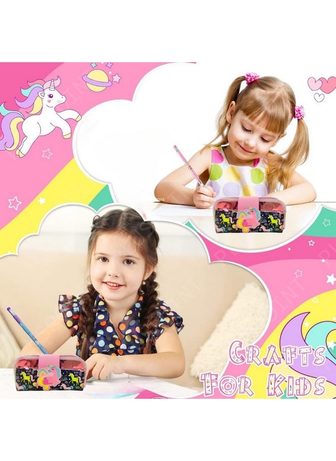 PLUSPOINT Unicorn Pencil Case Large Capacity Pencil Pouch, Unicorn Pencil Bag, Aesthetic Pencil Case Pouch, Cute Pencil Case for Kids Students, Unicorn Pencil Case for School, Stationery Storage Bag