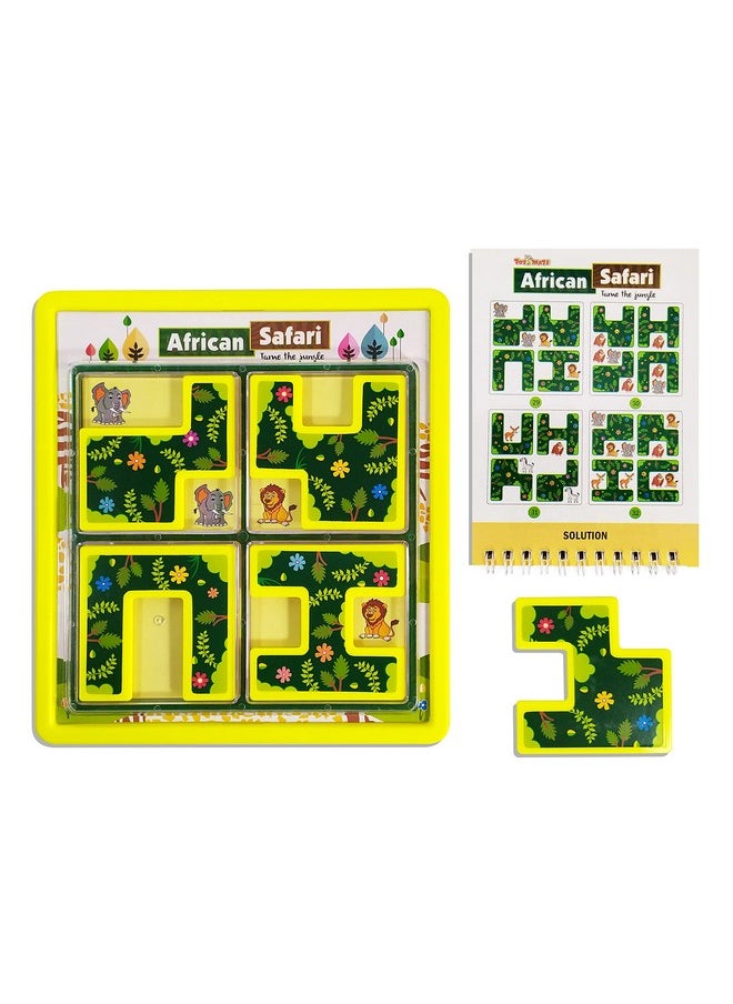 toymate African Safari - A Smart Fun Activity Games Toys Brain IQ Development Puzzles for Kids 4 5 6 7 8 (African Safari)