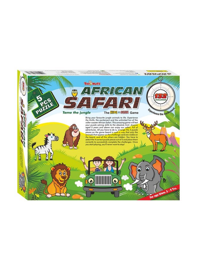 toymate African Safari - A Smart Fun Activity Games Toys Brain IQ Development Puzzles for Kids 4 5 6 7 8 (African Safari)