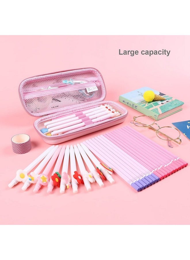 FAMOUS QUALITY - Stylish Shape Pencil Pouch School Stationary Hardtop Large Capacity eva Pencil Pouch Pencil Box/Pencil Case for Girls & Kids (1 Pc, Random Color)