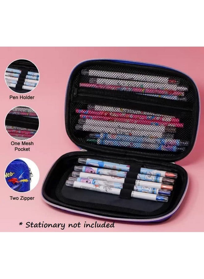 Parteet Premium Pencil Box for Girls Unicorn Club 3D Eva Hardtop Pencil Pouches, Pen Holder(A)
