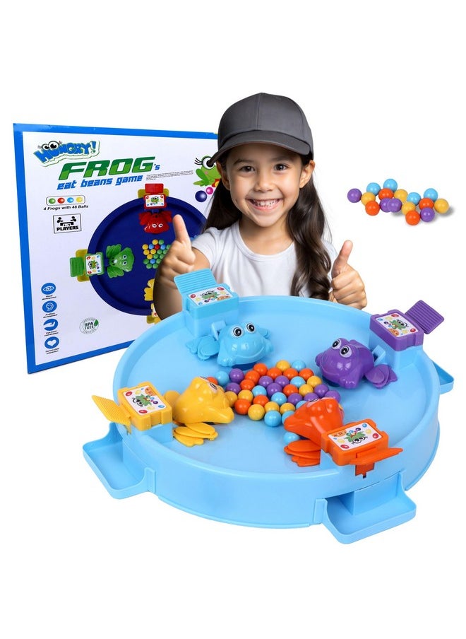 Toy Zone Frog Eat Beans Game-4 Players | Eat The Beans | Hungry Frog Game for Kids | Multiplayer Games | Game for Players | Board Game