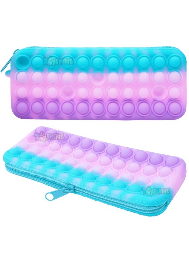 Toyshine Pop Pencil Case Popping Fidget Toy Bag ,Push Bubble Silicone Sensory Cute School Supplies Large Capacity For Teen Girls Office Pen Case Women - ASSORTED COLOR