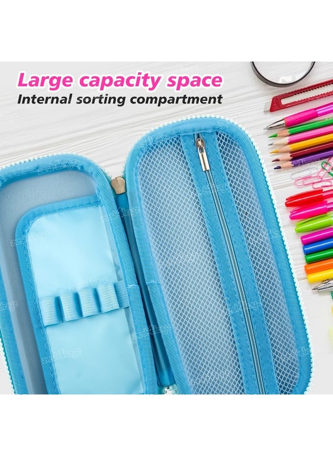 Zest 4 Toyz Pencil Box for Kids|Pencil Case with Water Resistant Stationery Box Large Storage School Supplies Stationary Organizer|EVA Pencil Pouch for Girls and Boys