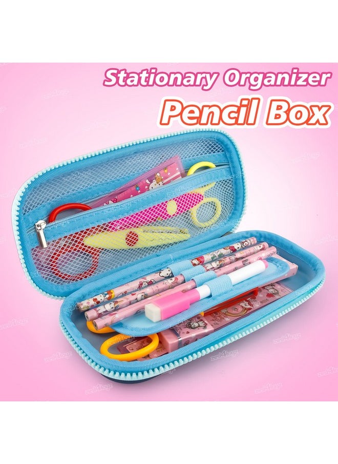 Zest 4 Toyz Pencil Box for Kids|Pencil Case with Water Resistant Stationery Box Large Storage School Supplies Stationary Organizer|EVA Pencil Pouch for Girls and Boys