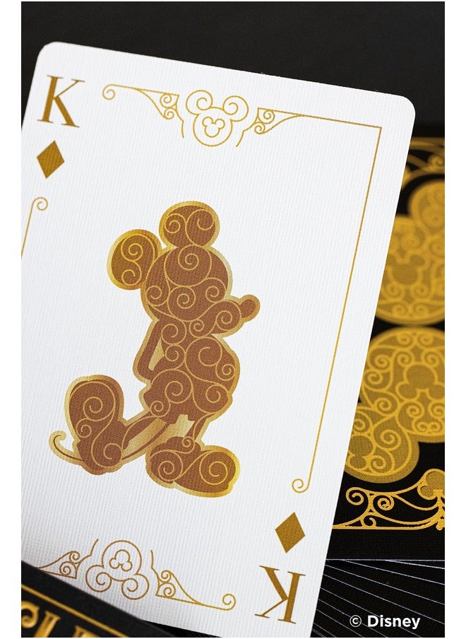 Bicycle Disney Mickey Mouse Inspired Black and Gold Playing Cards