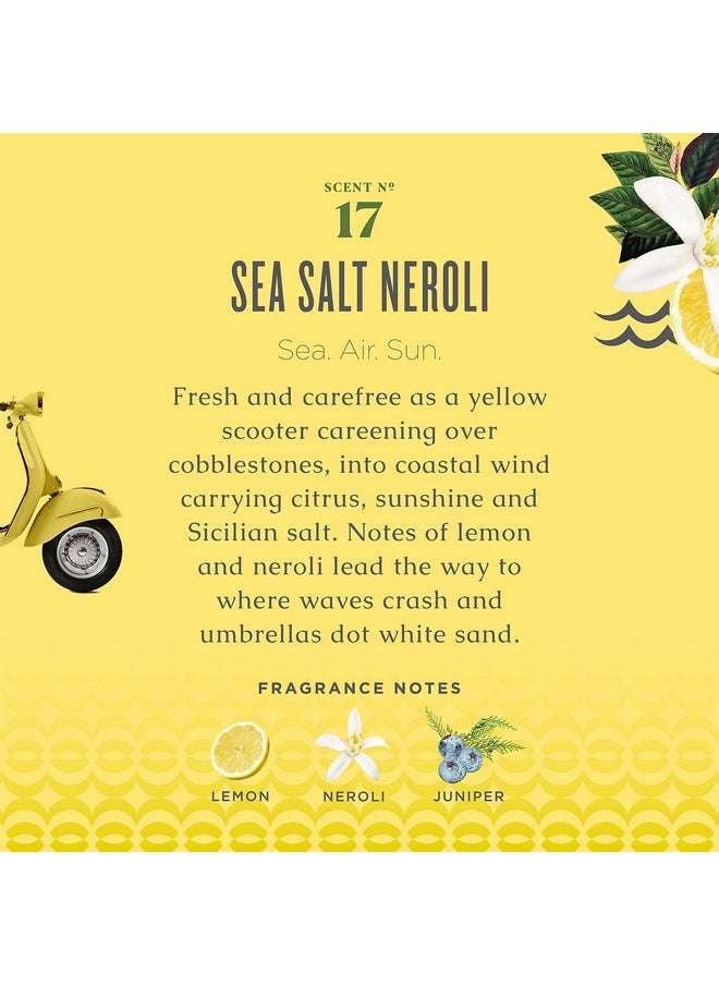 Caldrea Hand Soap Refill, Aloe Vera Gel, Olive Oil and Essential Oils to Cleanse and Condition, Sea Salt Neroli Scent, 32 oz