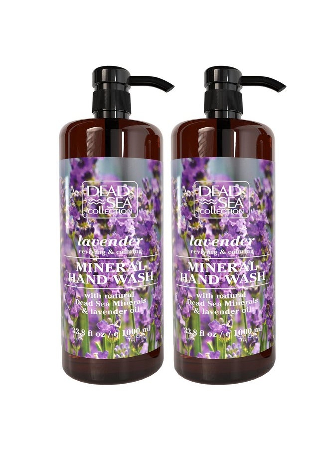Dead Sea Collection Lavender Liquid Hand Soap - Pack Of 2 (33.8 Fl. Oz Each)
