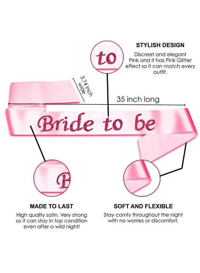 Party Propz Bride To Be Decoration Set Combo - 12 Pcs Bachelorette Party Decorations Supplies | Bride To Be Props | Bride To Be Props for Bachelorette Party | Bride To Be Sash Bachelorette Party Props