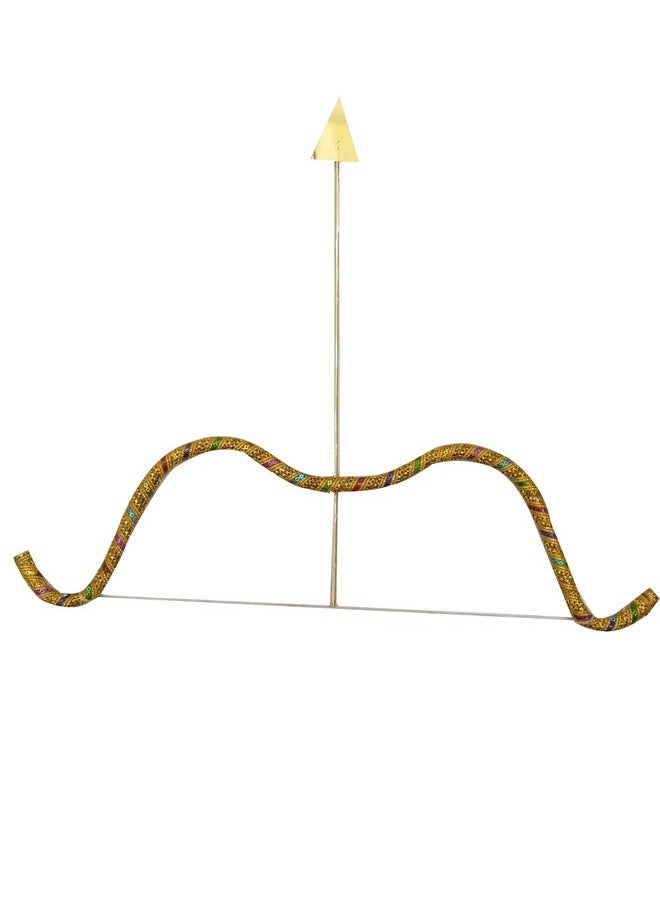 BookMyCostume Bow and Arrow Indian Teer Kaman Ramleela Accessory for Kids and Adults Fancy Dress Costume 7-12 Years Multicolor